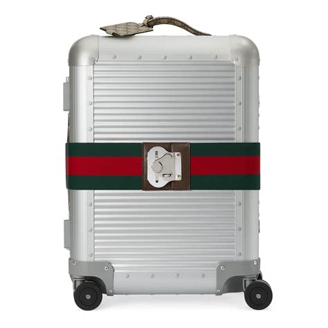 gucci aluminum luggage|Gucci luggage for men.